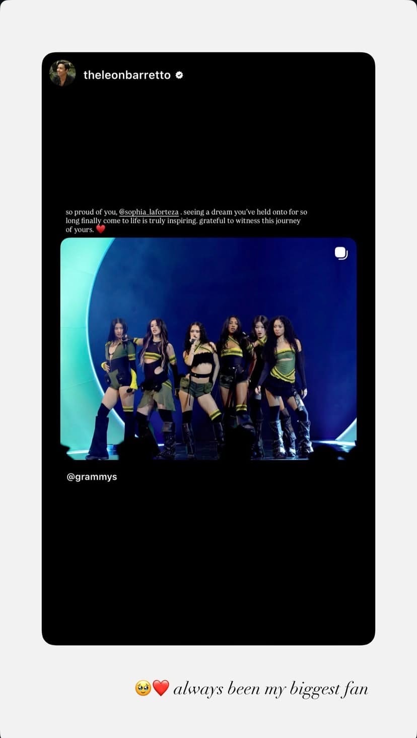 Screencap of Instagram Story with KATSEYE